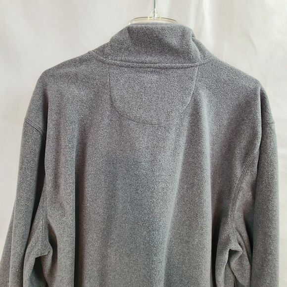 G. H. Bass Men's (XXL) Gray 1/4 Zip Fleece Pullover Sweatshirt - Picture 5 of 8